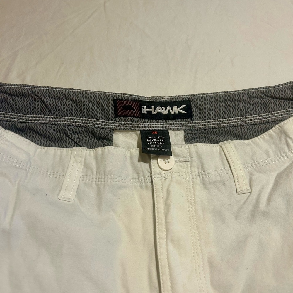 Hawk White Casual Pants